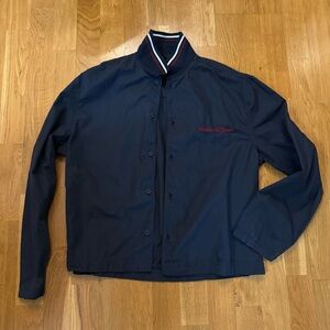 Navy Blue Men's Shirt Jacket